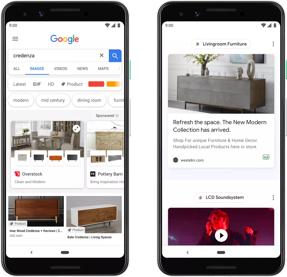>Google Gallery Ads